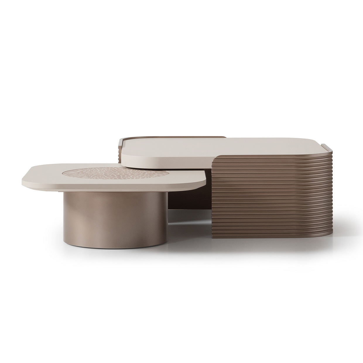 Mod Dream Short Cocktail Table - Rich Champagne