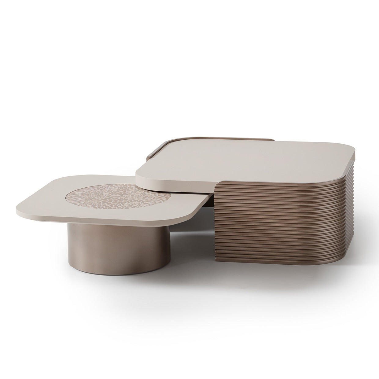 Mod Dream Short Cocktail Table - Rich Champagne