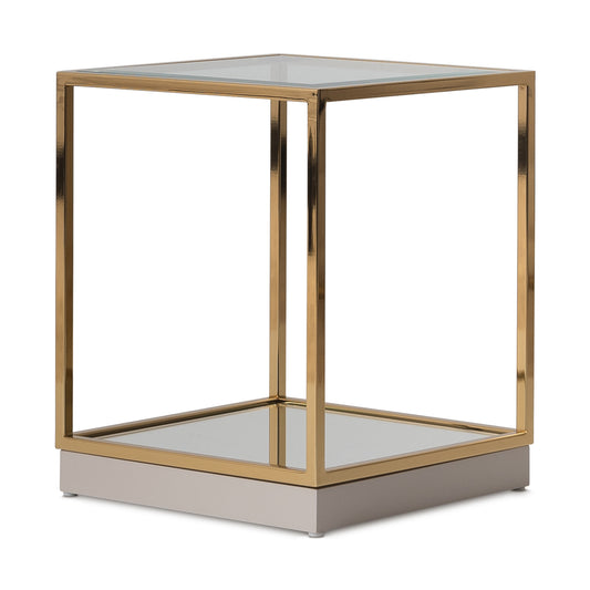 Savannah Breeze End Table - Bright Gold