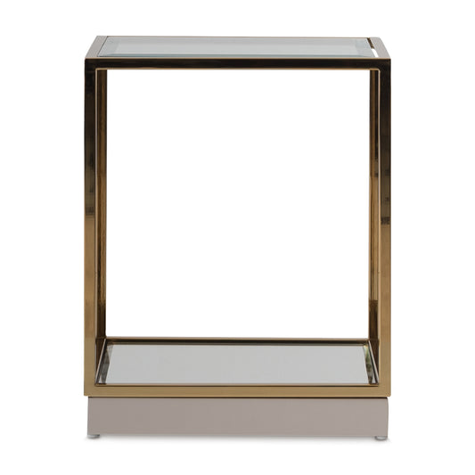 Savannah Breeze End Table - Bright Gold
