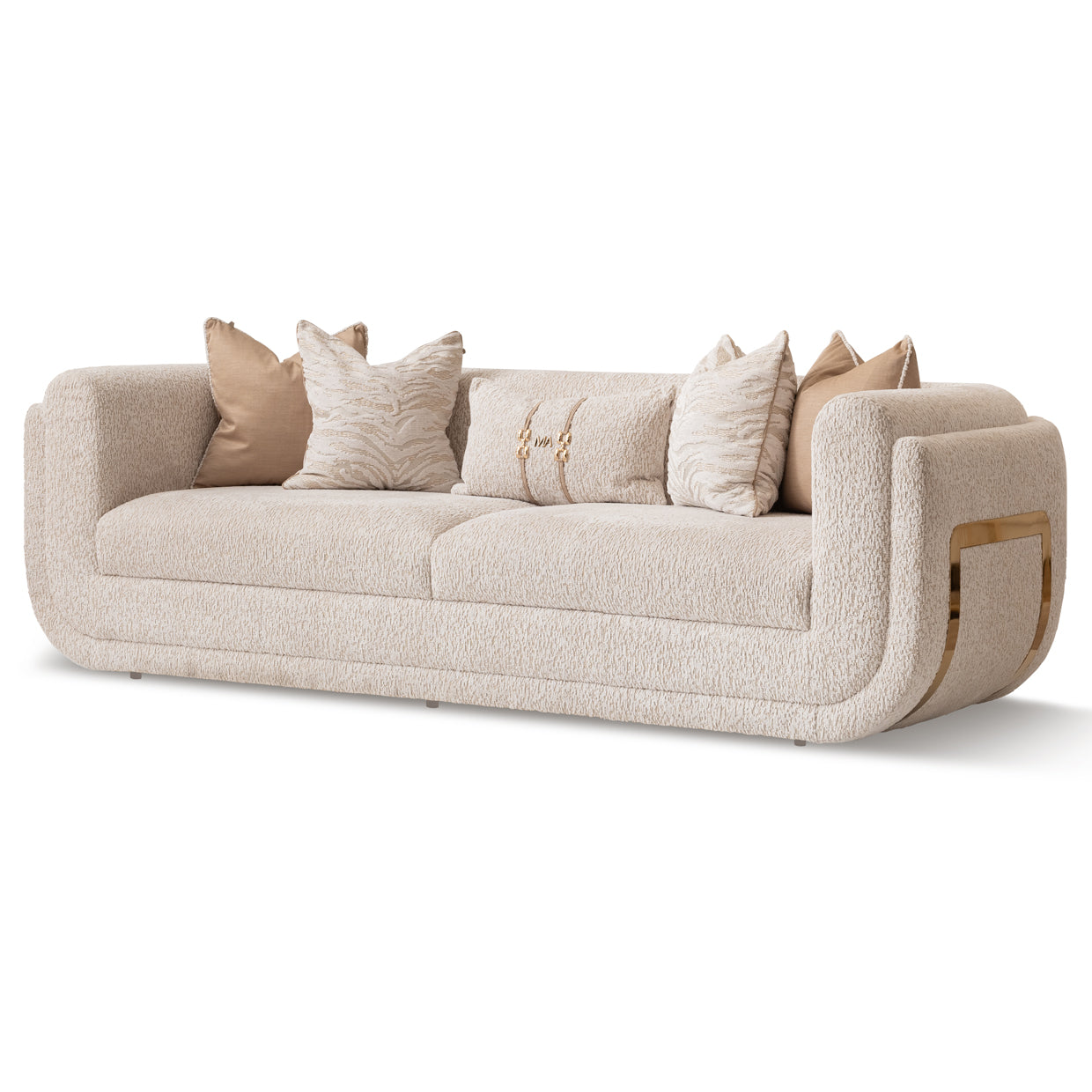 Savannah Breeze Standard Sofa - Cashmere/Bright Gold