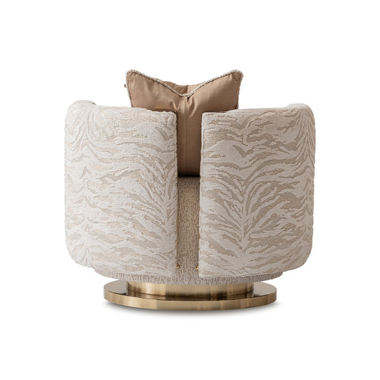 Savannah Breeze Swivel Chair - Cashmere/Bright Gold