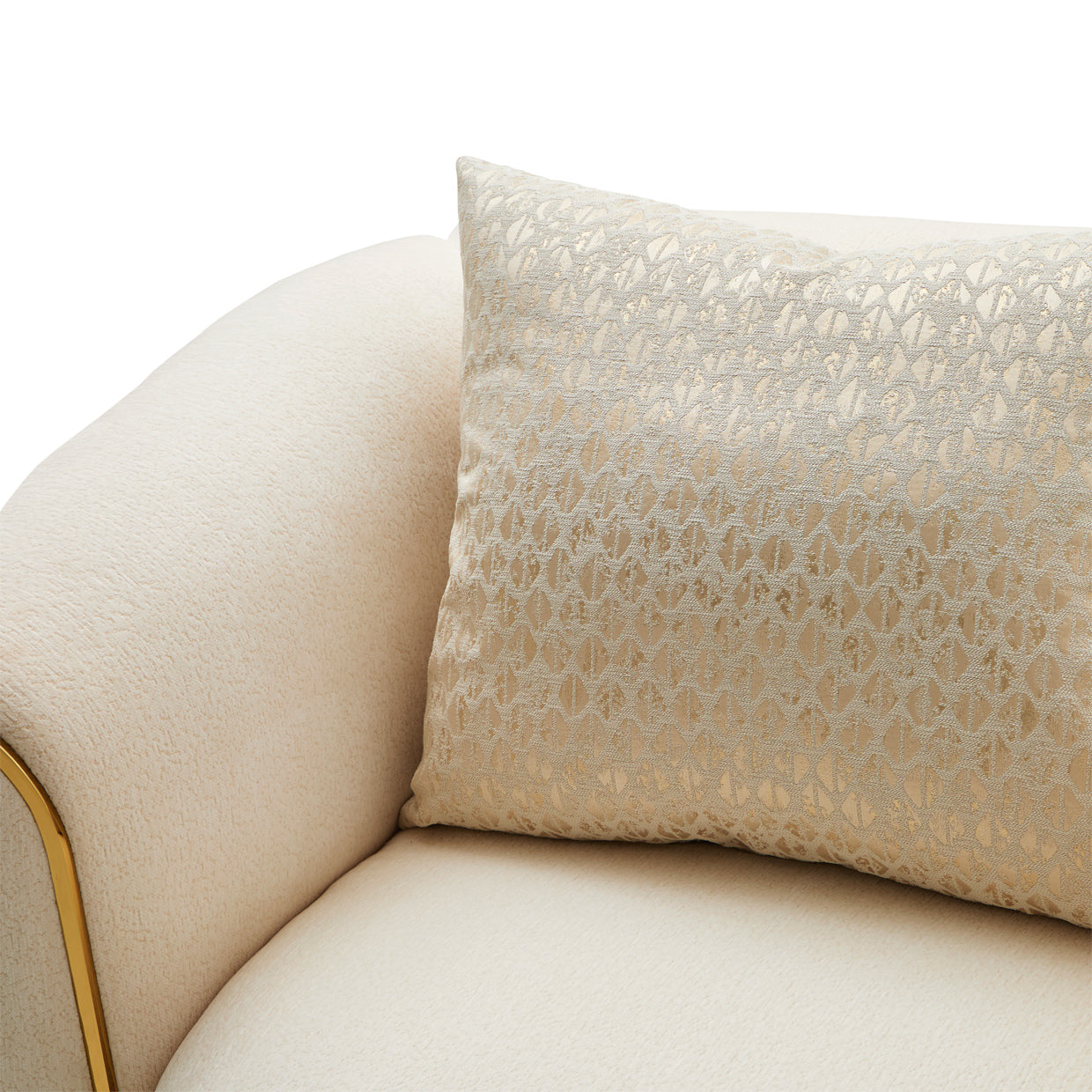 Sassani Chair - Crepe/Gold