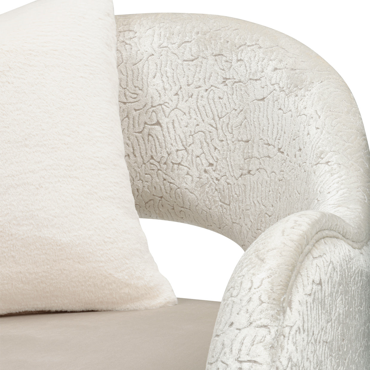 Yvette Accent Chair - Porcini/Champagne