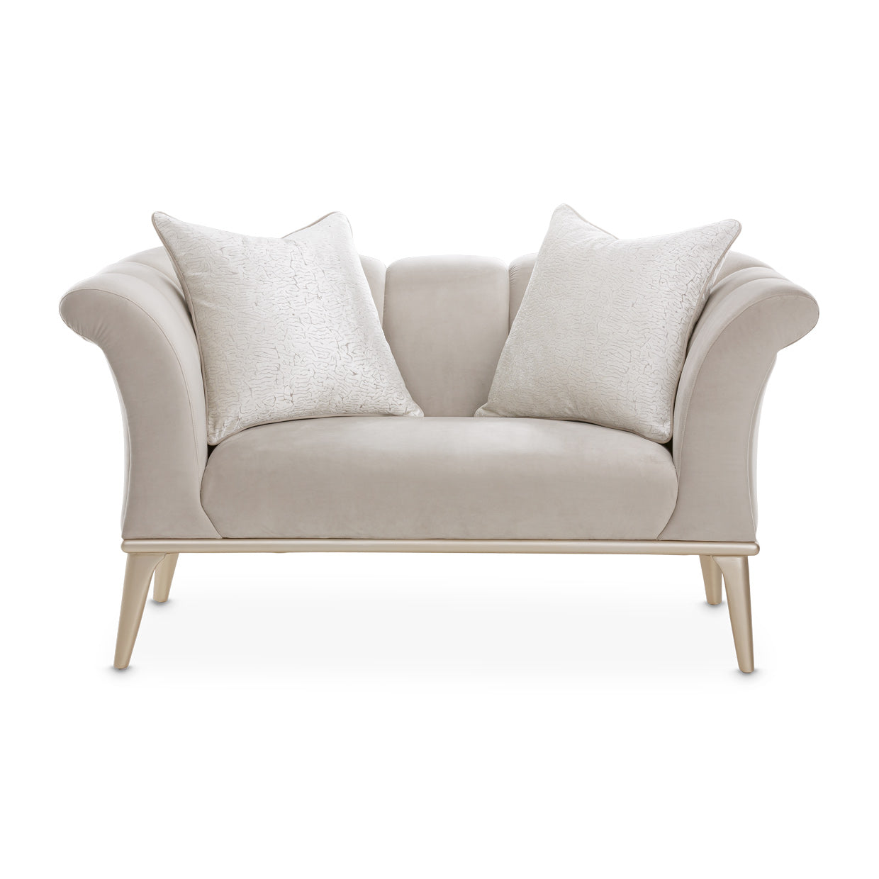 Yvette Chair and a Half - Porcini/Champagne