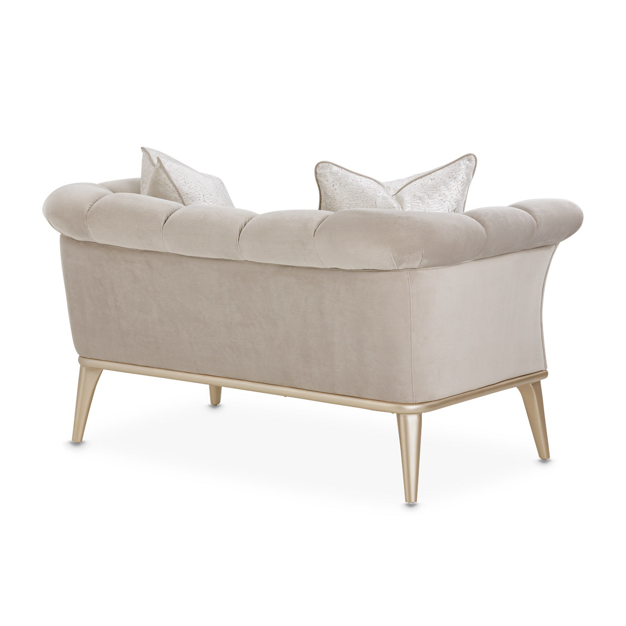 Yvette Chair and a Half - Porcini/Champagne