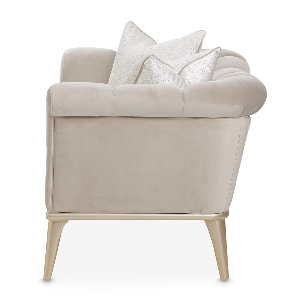 Yvette Chair and a Half - Porcini/Champagne