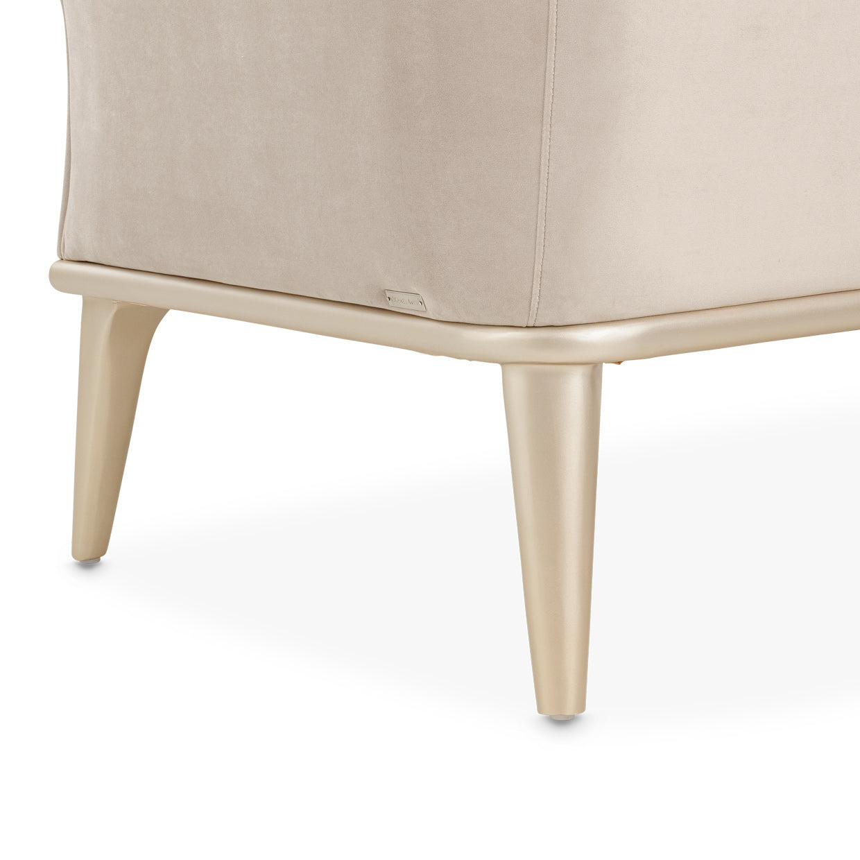 Yvette Chair and a Half - Porcini/Champagne