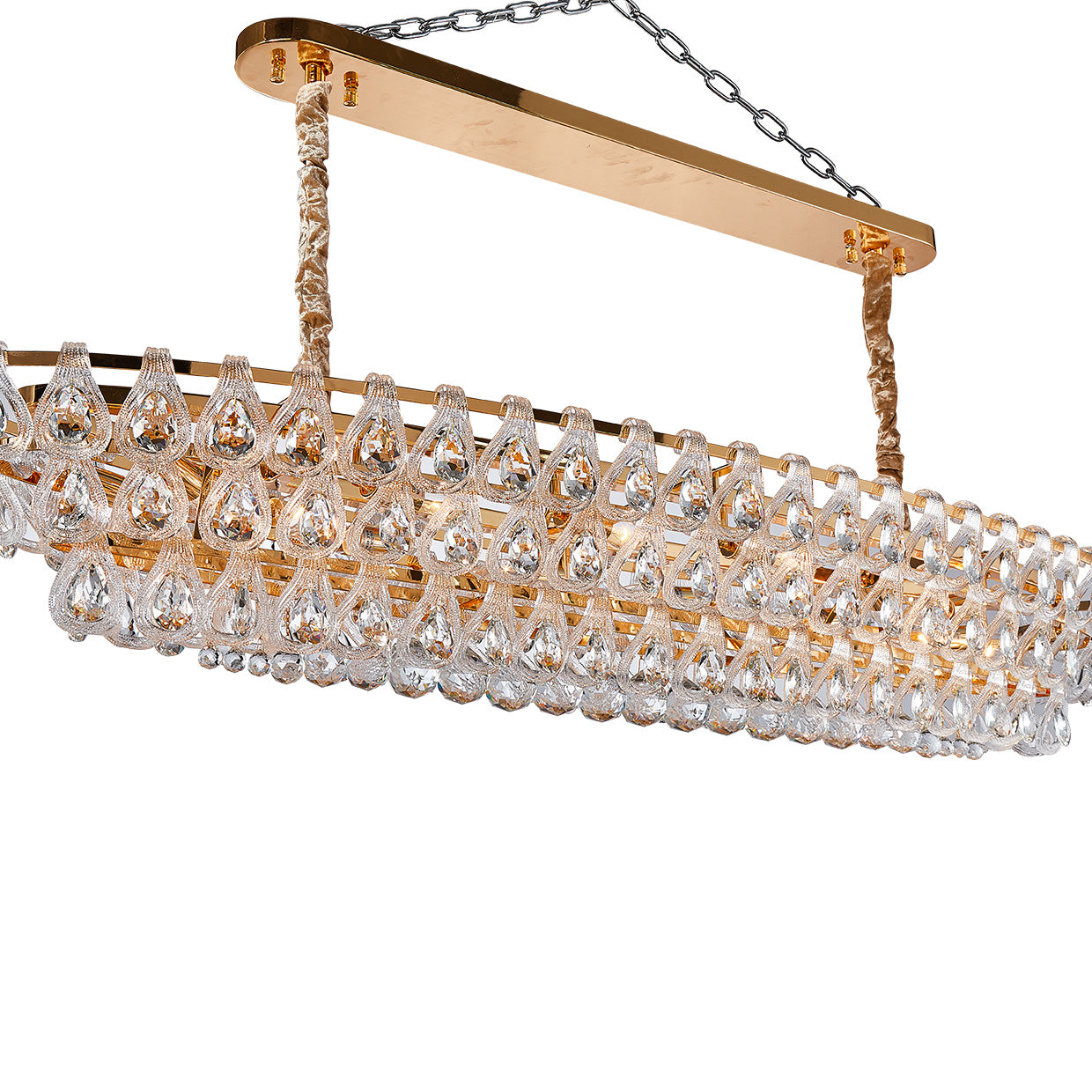 Gala 14-Light Rectangular LED Chandelier