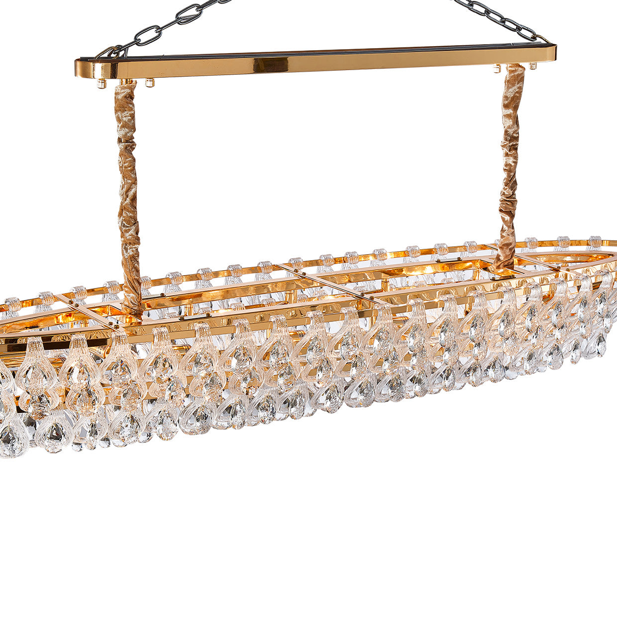 Gala 14-Light Rectangular LED Chandelier
