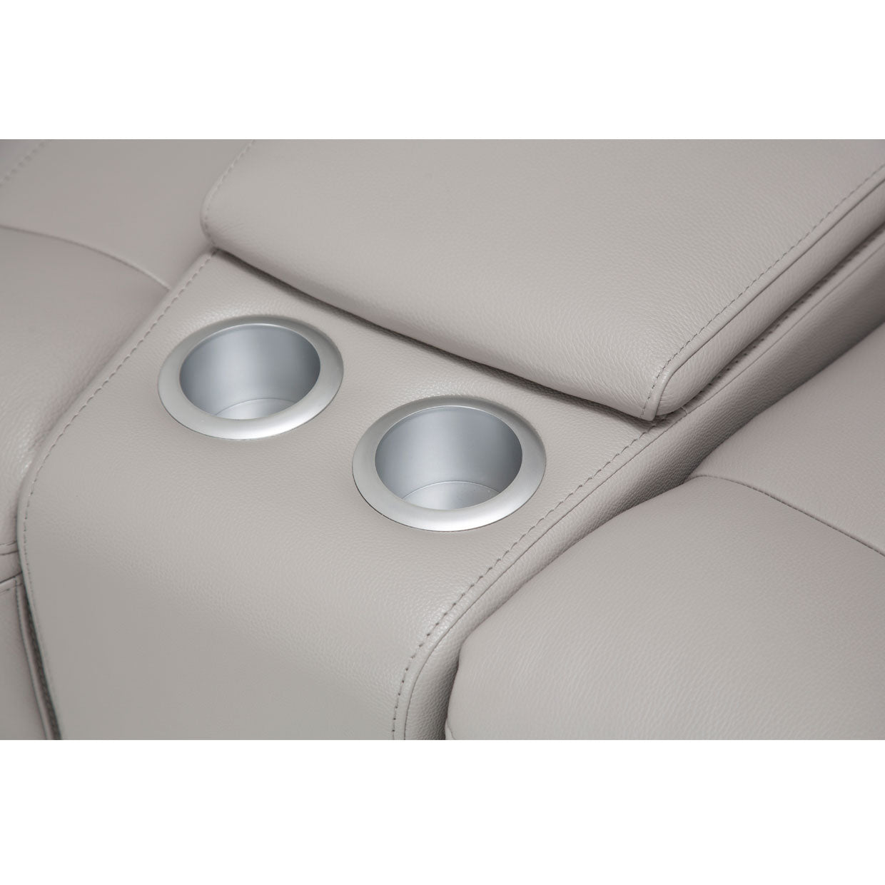 Bentley 3-Piece Loveseat with Storage Console - Light Grey