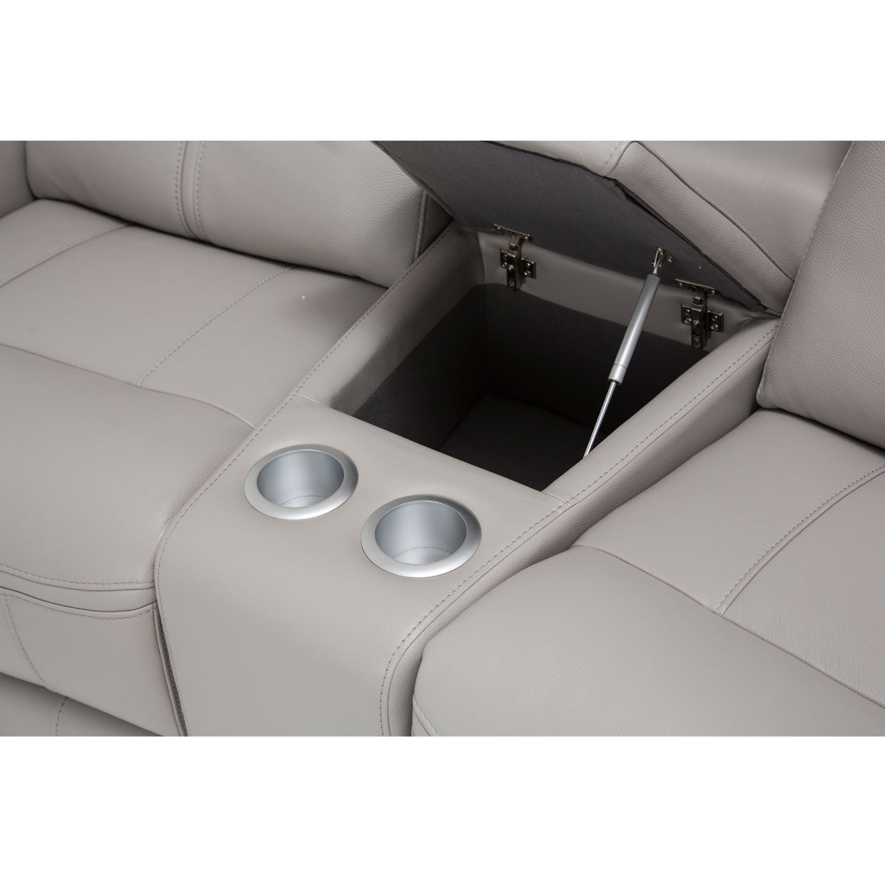 Bentley 3-Piece Loveseat with Storage Console - Light Grey