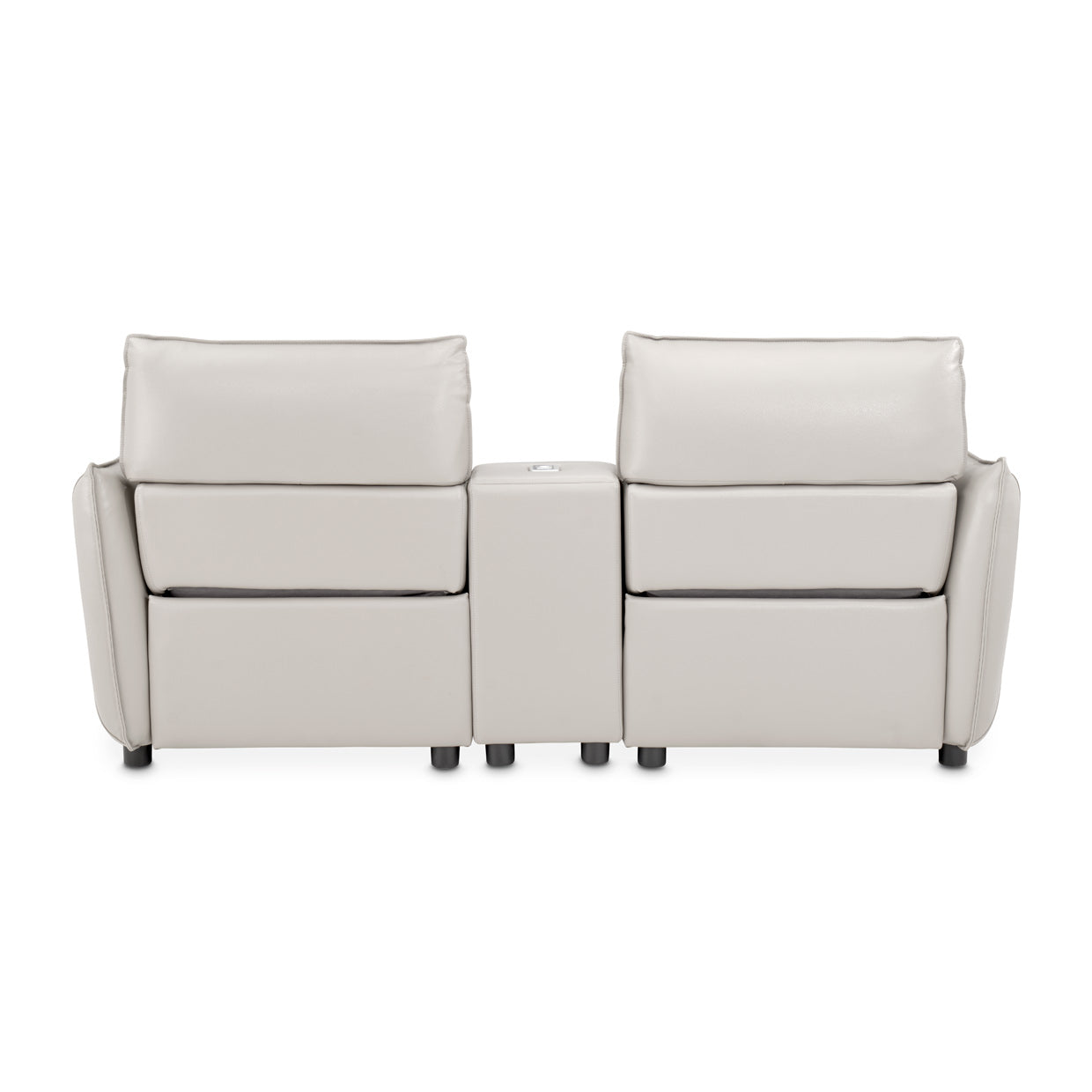 Verona 3-Piece Loveseat with Storage Console - Light Gray