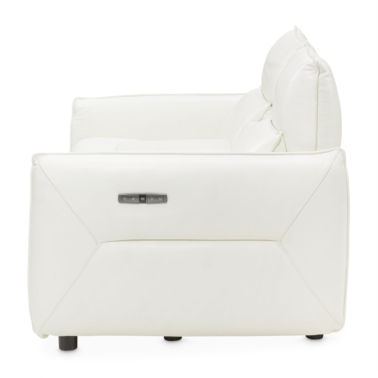 Verona 3-Piece Loveseat with Storage Console - White