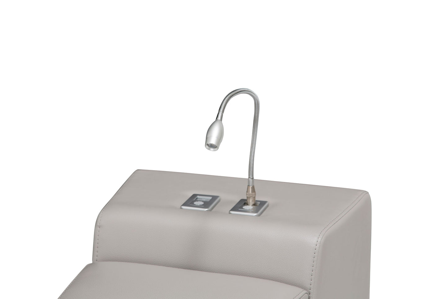 Bentley 3-Piece Loveseat with Storage Console - Light Grey