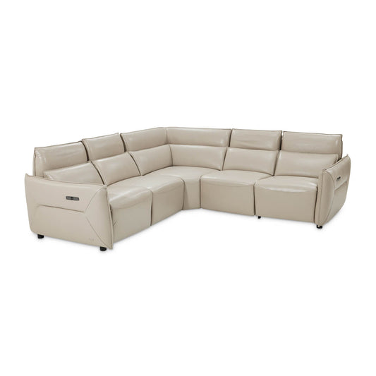 Verona 5-Piece Sectional Sofa - Light Gray