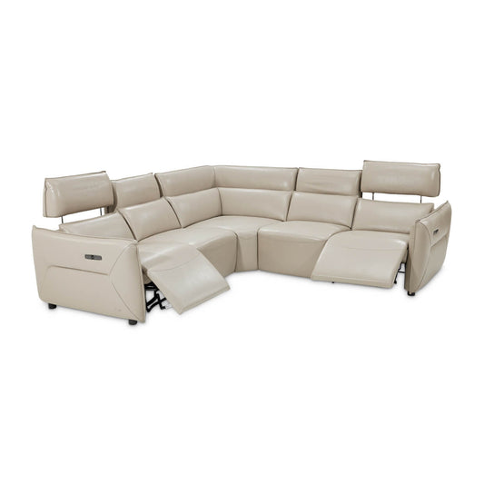 Verona 5-Piece Sectional Sofa - Light Gray