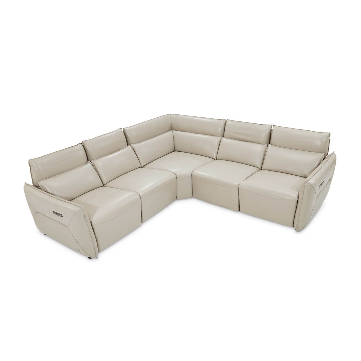 Verona 5-Piece Sectional Sofa - Light Gray