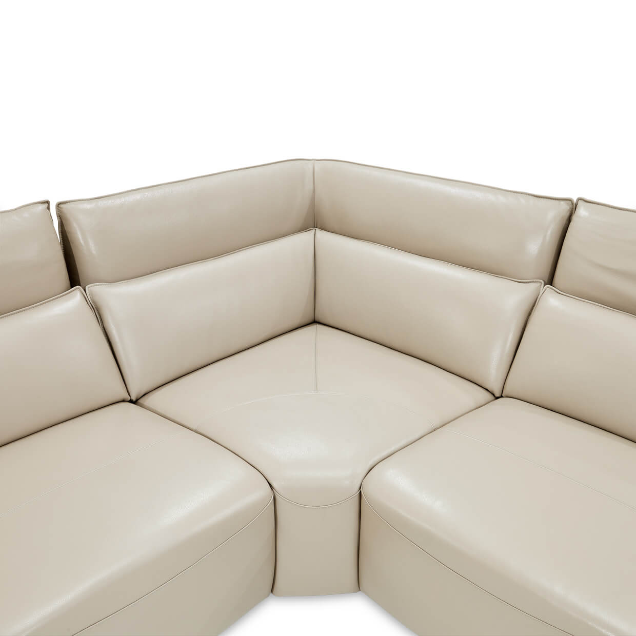 Verona 5-Piece Sectional Sofa - Light Gray