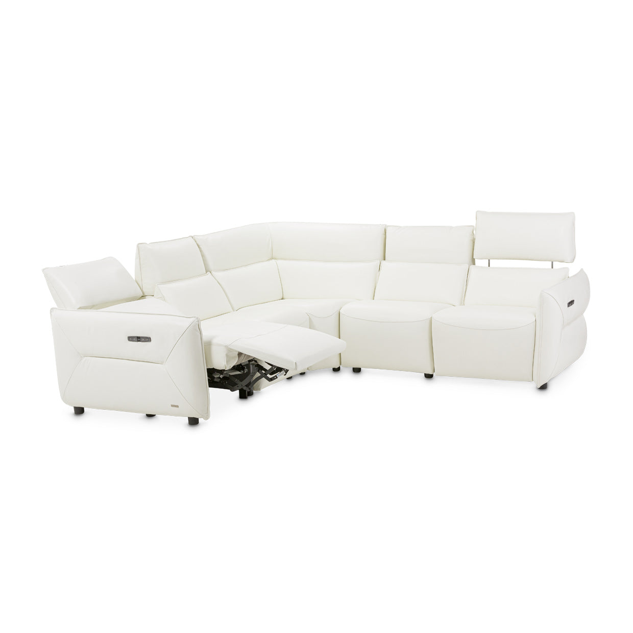 Verona 5-Piece Sectional Sofa - White