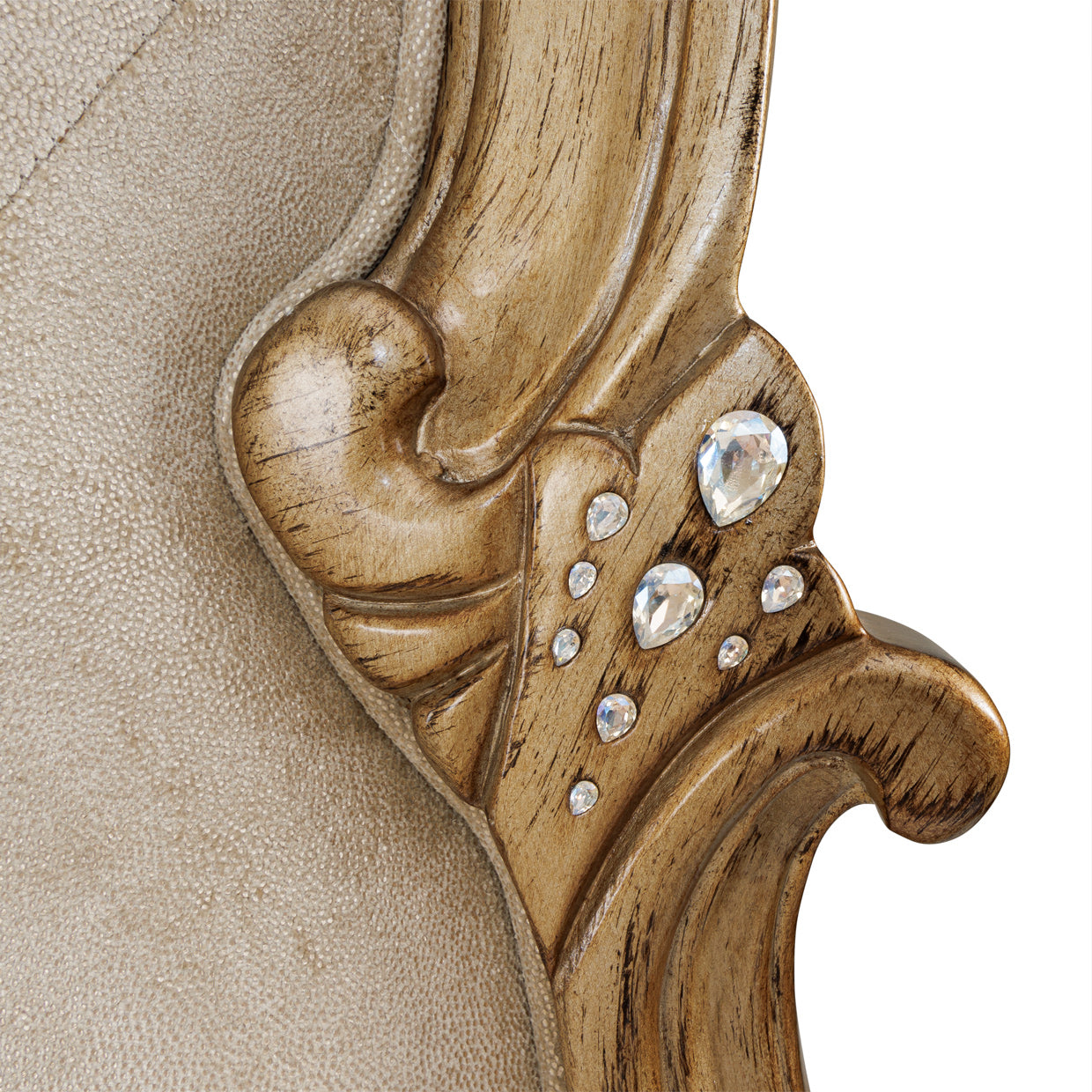 Platine de Royale Eastern King Panel Bed - Antique Platinum