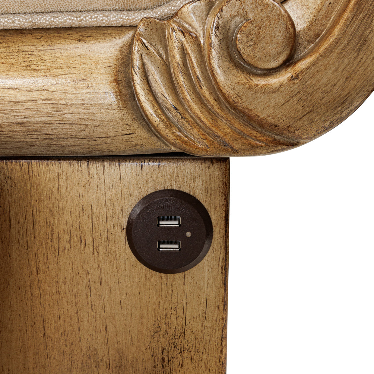 Platine de Royale Cal. King Panel Bed - Antique Platinum