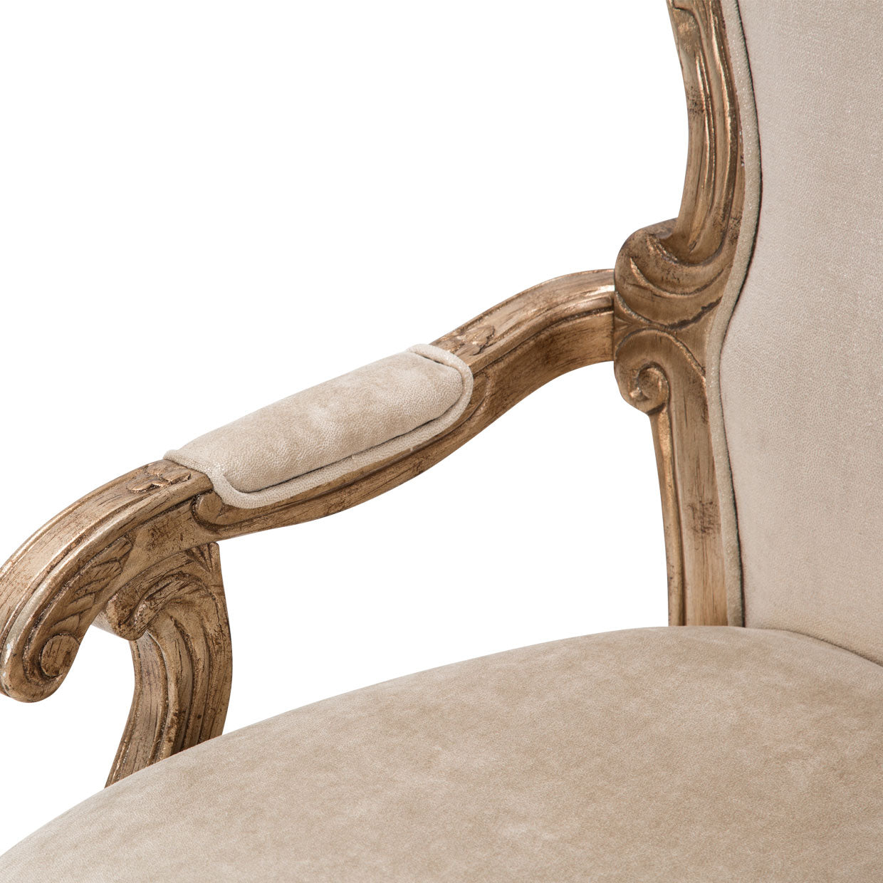 Platine de Royale Desk Chair - Champagne