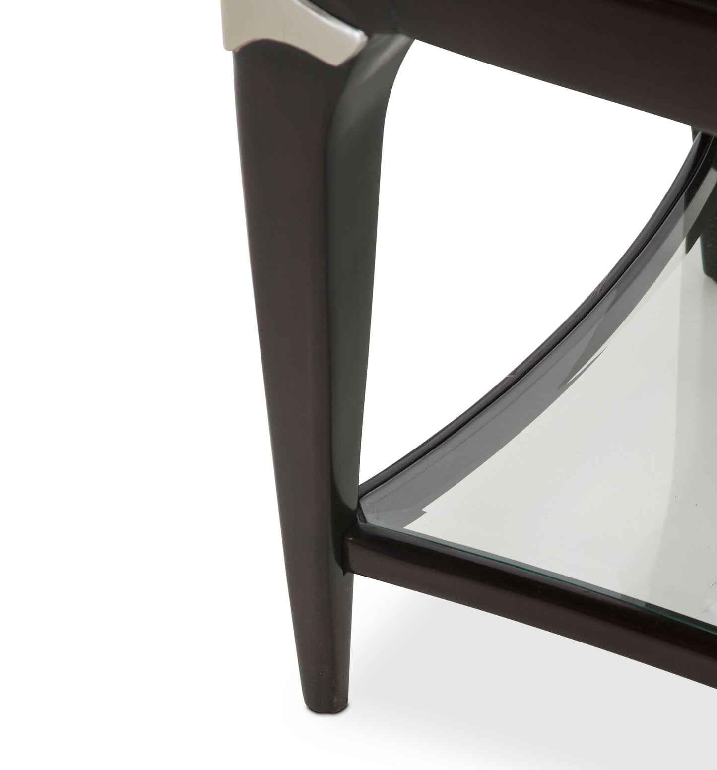 Paris Chic Rectangular End Table - Espresso