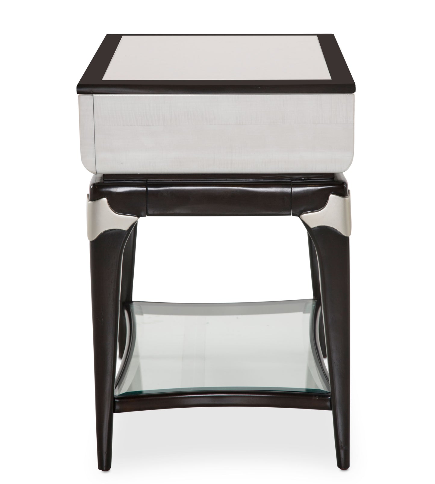 Paris Chic Rectangular End Table - Espresso