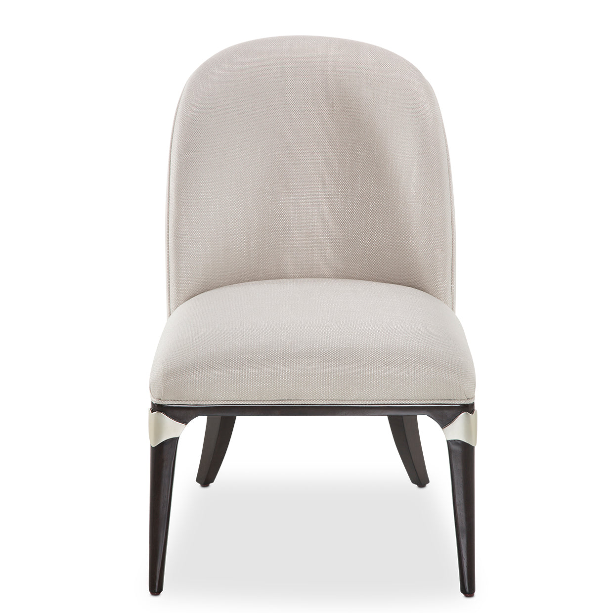 Paris Chic Vanity Desk Chair - Oyster/Espresso