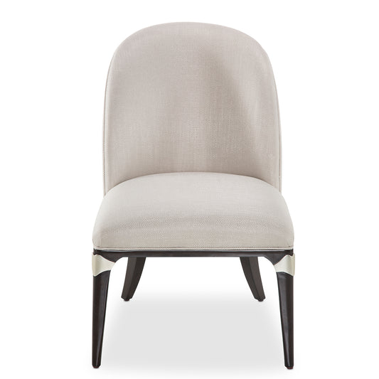 Paris Chic Vanity Desk Chair - Oyster/Espresso