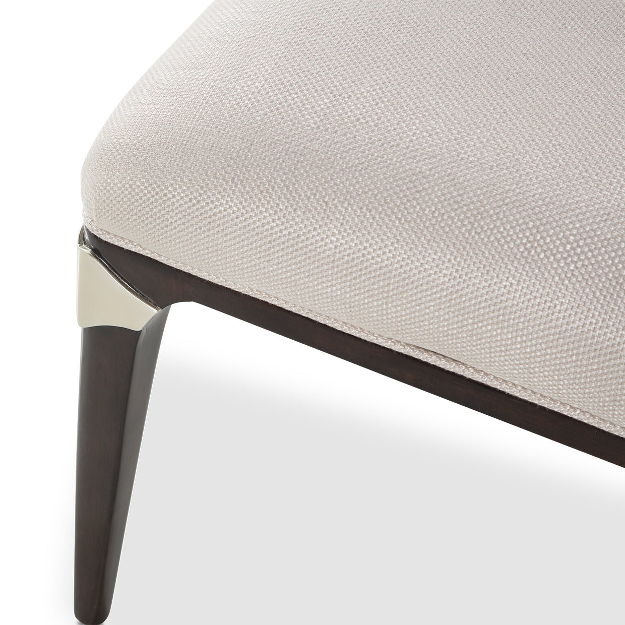 Paris Chic Vanity Desk Chair - Oyster/Espresso