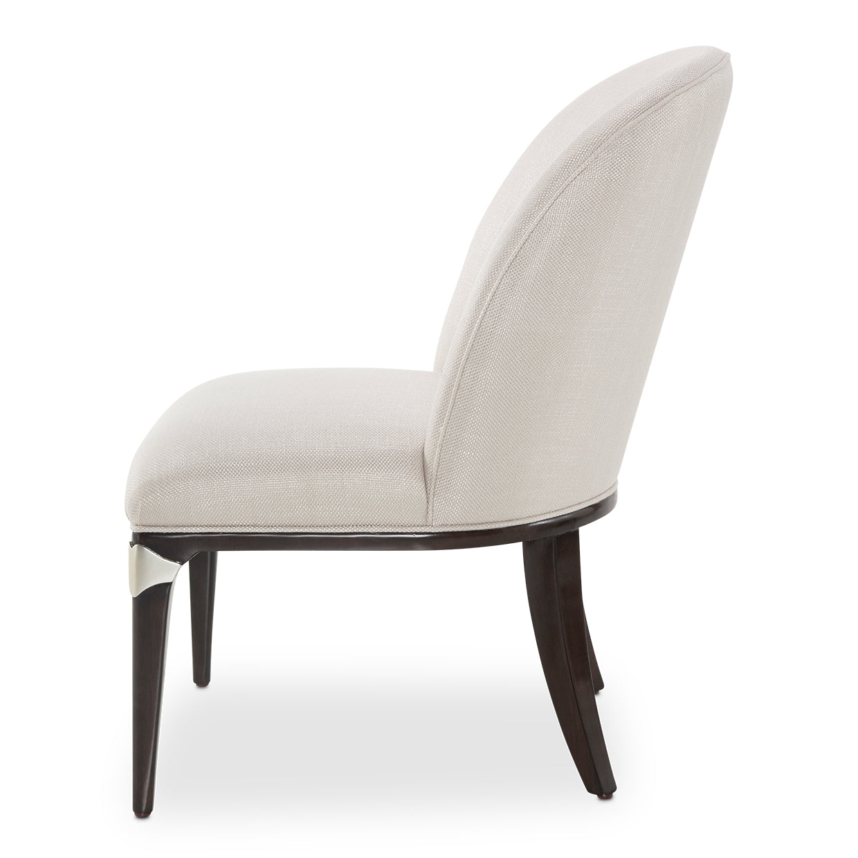 Paris Chic Vanity Desk Chair - Oyster/Espresso