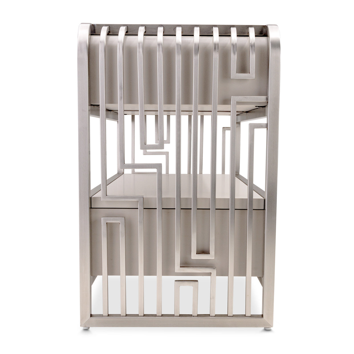 Roxbury Park Metal Nightstand - Stainless Steel