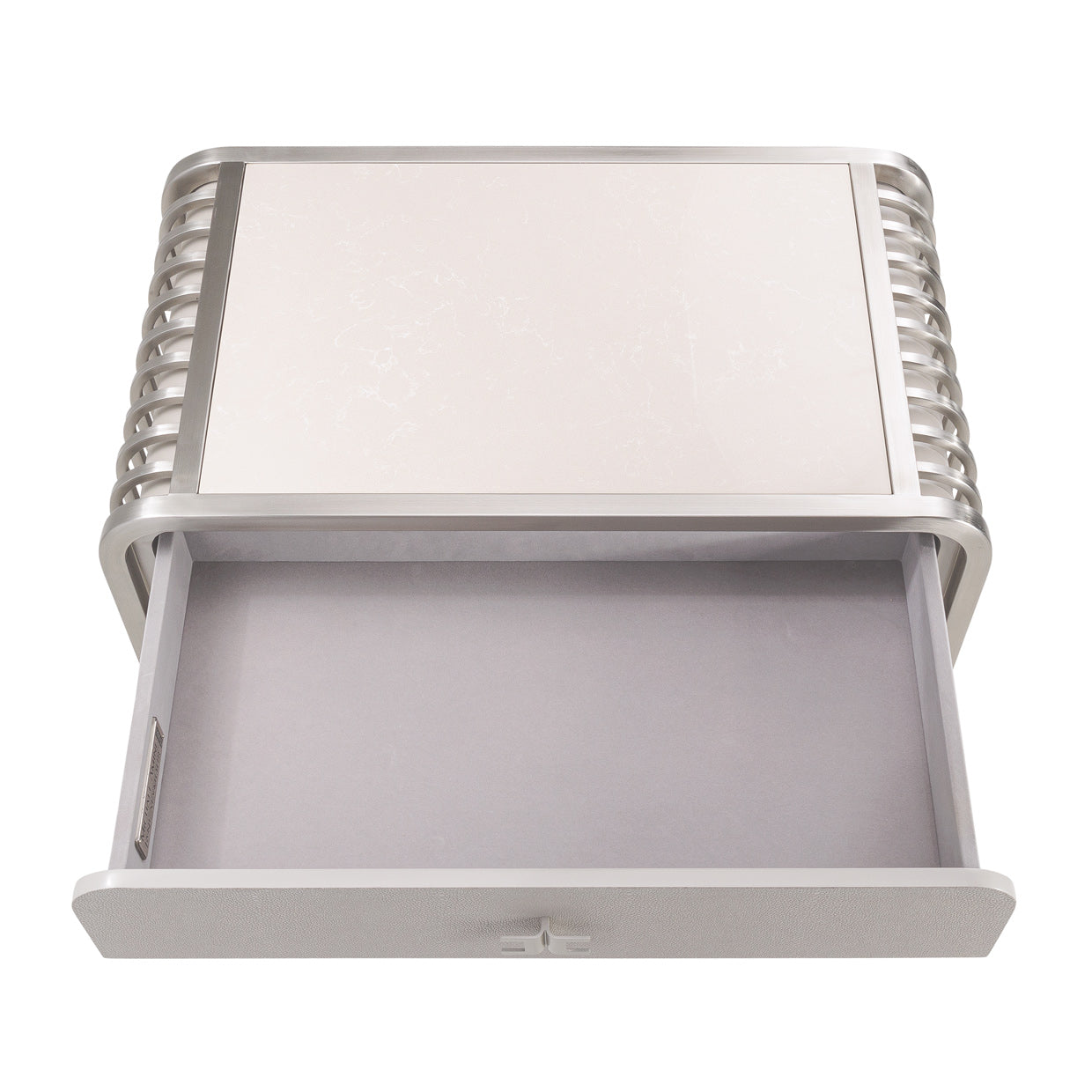 Roxbury Park Metal Nightstand - Stainless Steel