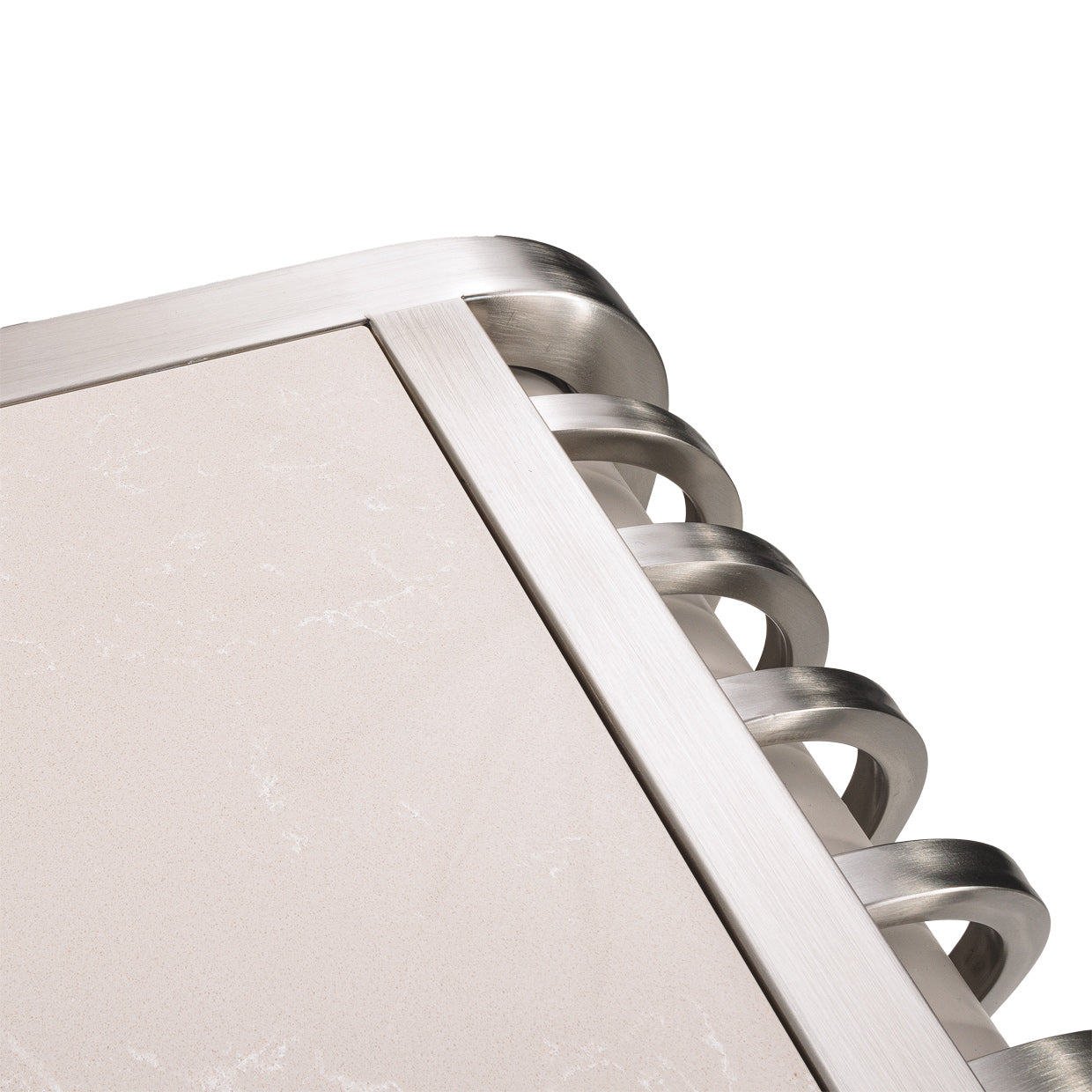 Roxbury Park Metal Nightstand - Stainless Steel