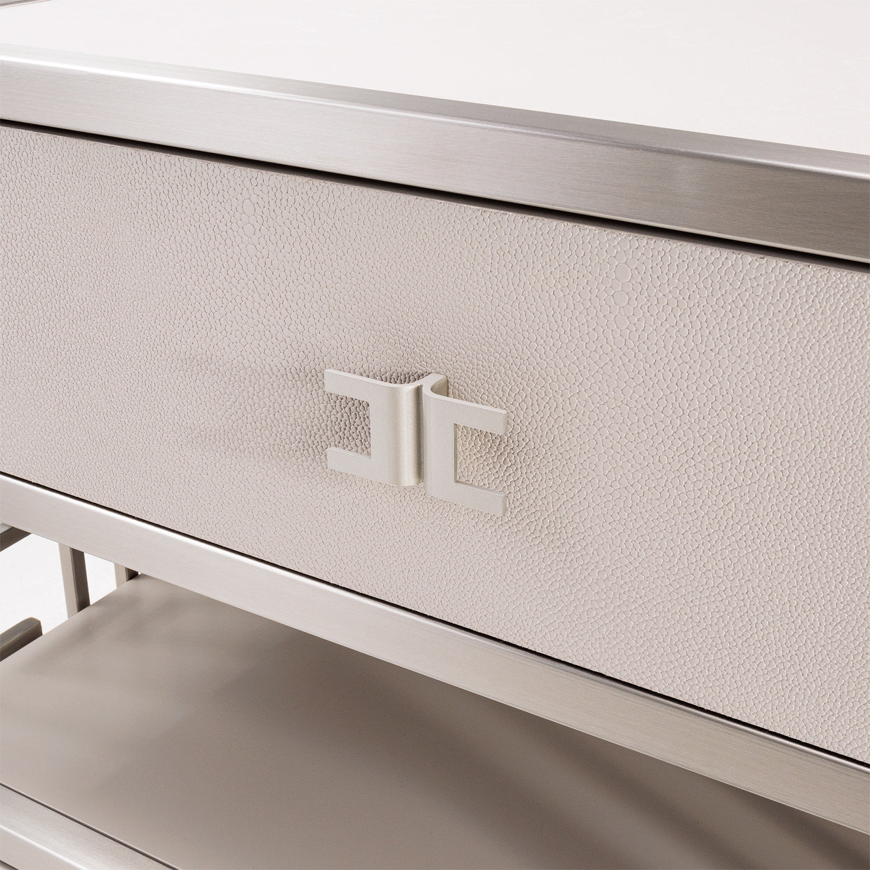Roxbury Park Metal Nightstand - Stainless Steel