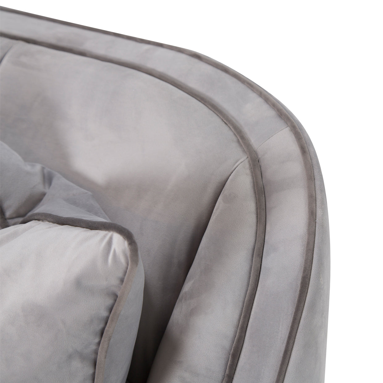 Roxbury Park Velvet Sofa - Steel/Slate