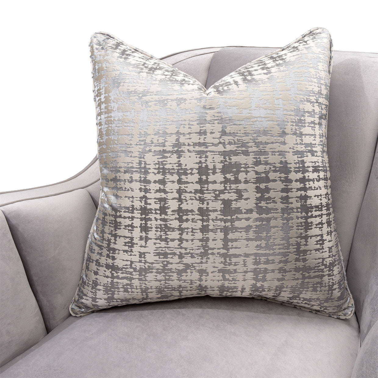 Roxbury Park Velvet Matching Chair - Steel/Slate