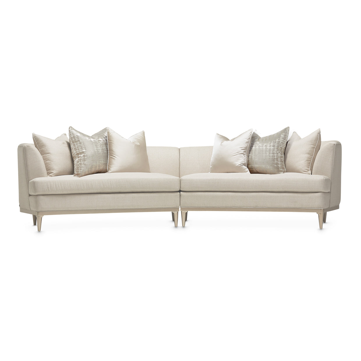 Malibu Crest 2-Piece Sectional Sofa - Pearl/Chardonnay