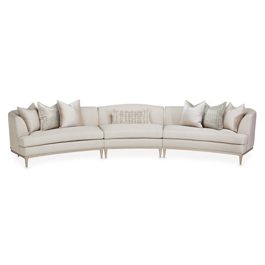 Malibu Crest 3-Piece Sofa - Pearl/Chardonnay