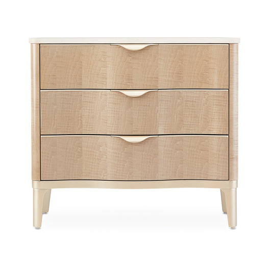 Malibu Crest 3-Drawer Nightstand - Blush