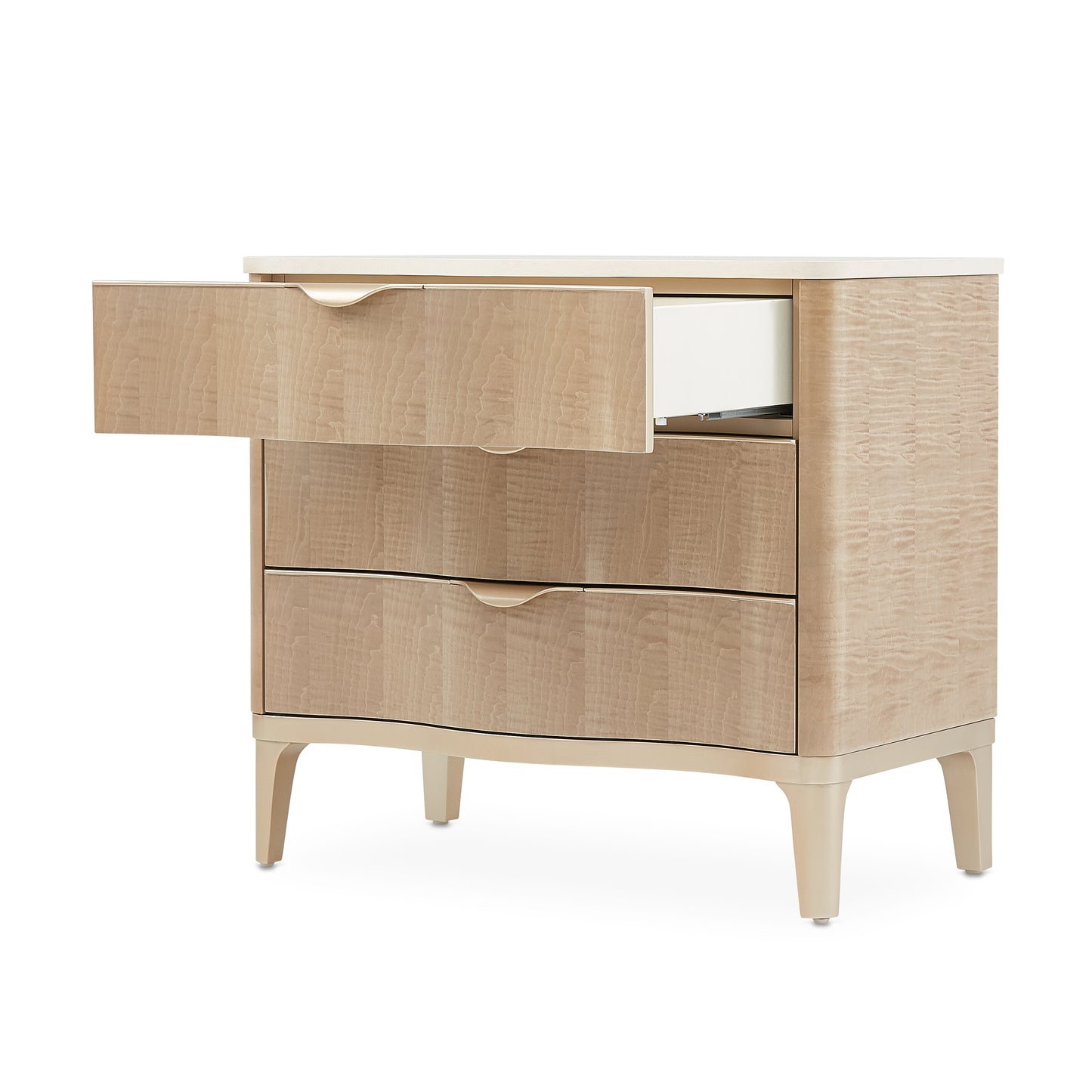 Malibu Crest 3-Drawer Nightstand - Blush