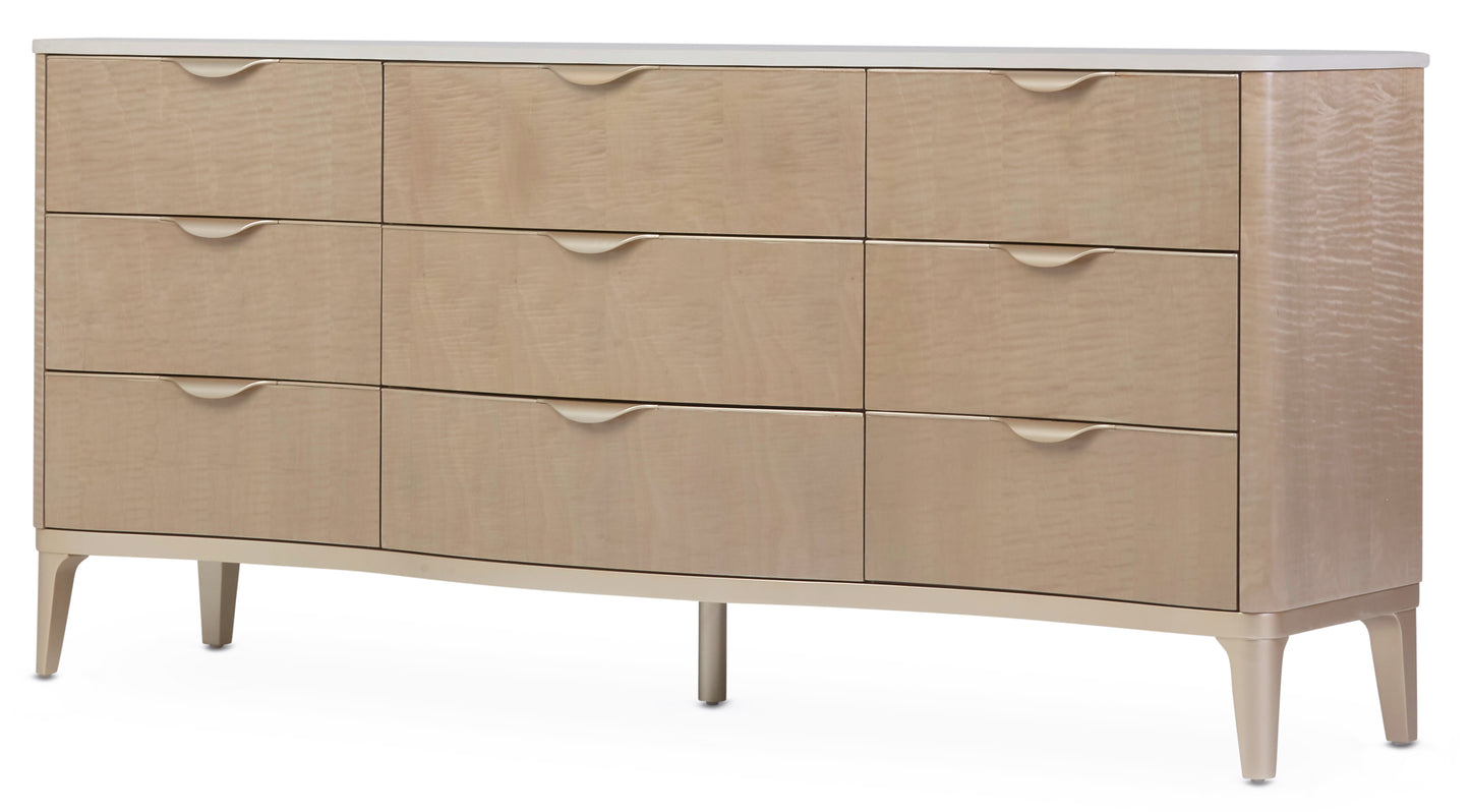 Malibu Crest Dresser with Mirror - Blush