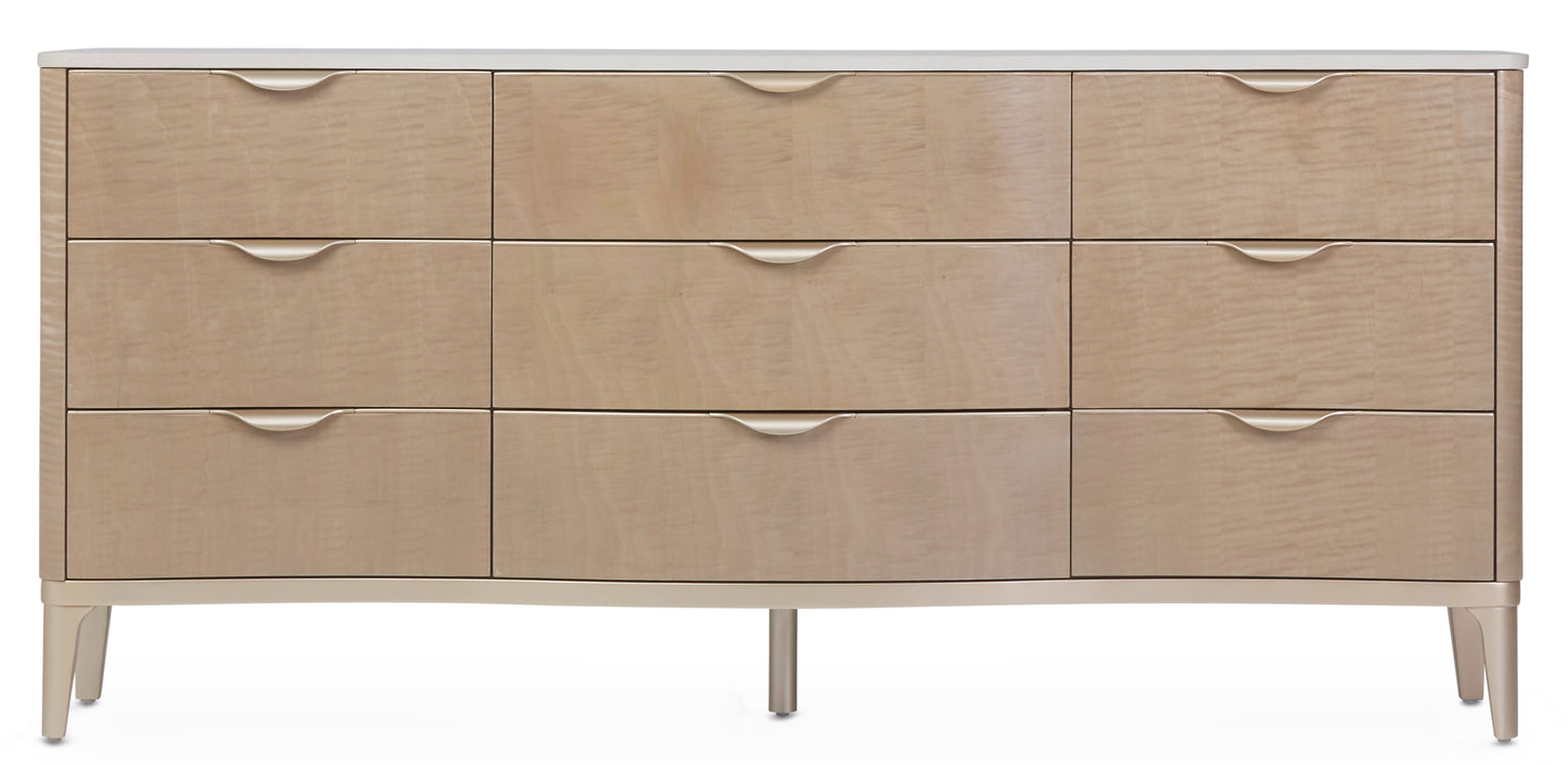 Malibu Crest Dresser with Mirror - Blush