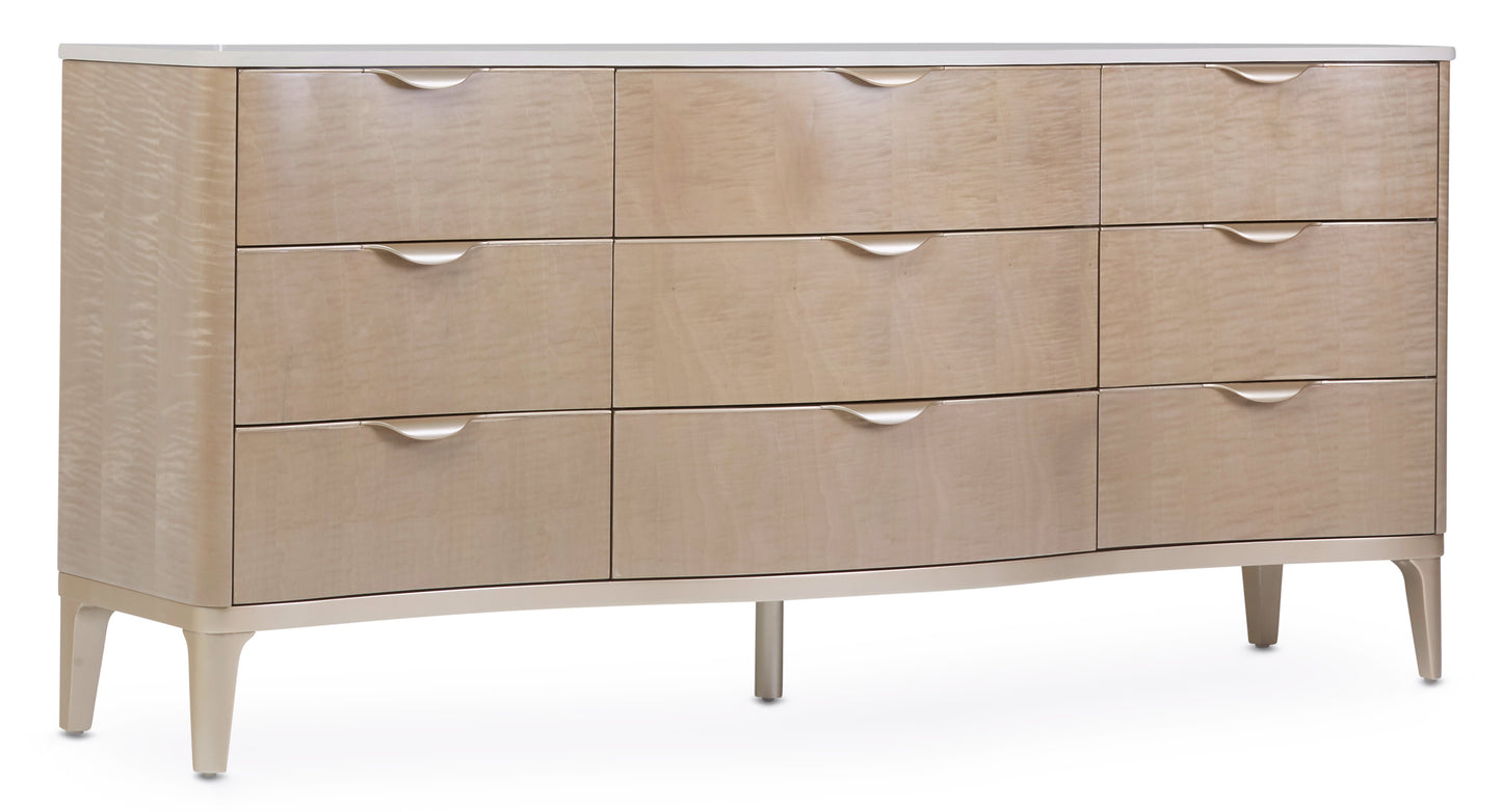 Malibu Crest Dresser with Mirror - Blush