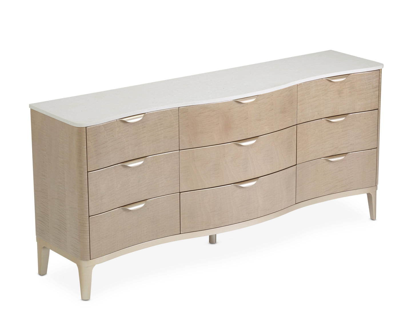 Malibu Crest Dresser with Mirror - Blush