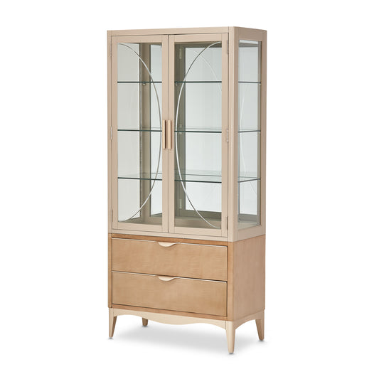 Malibu Crest Display Cabinet - Chardonnay