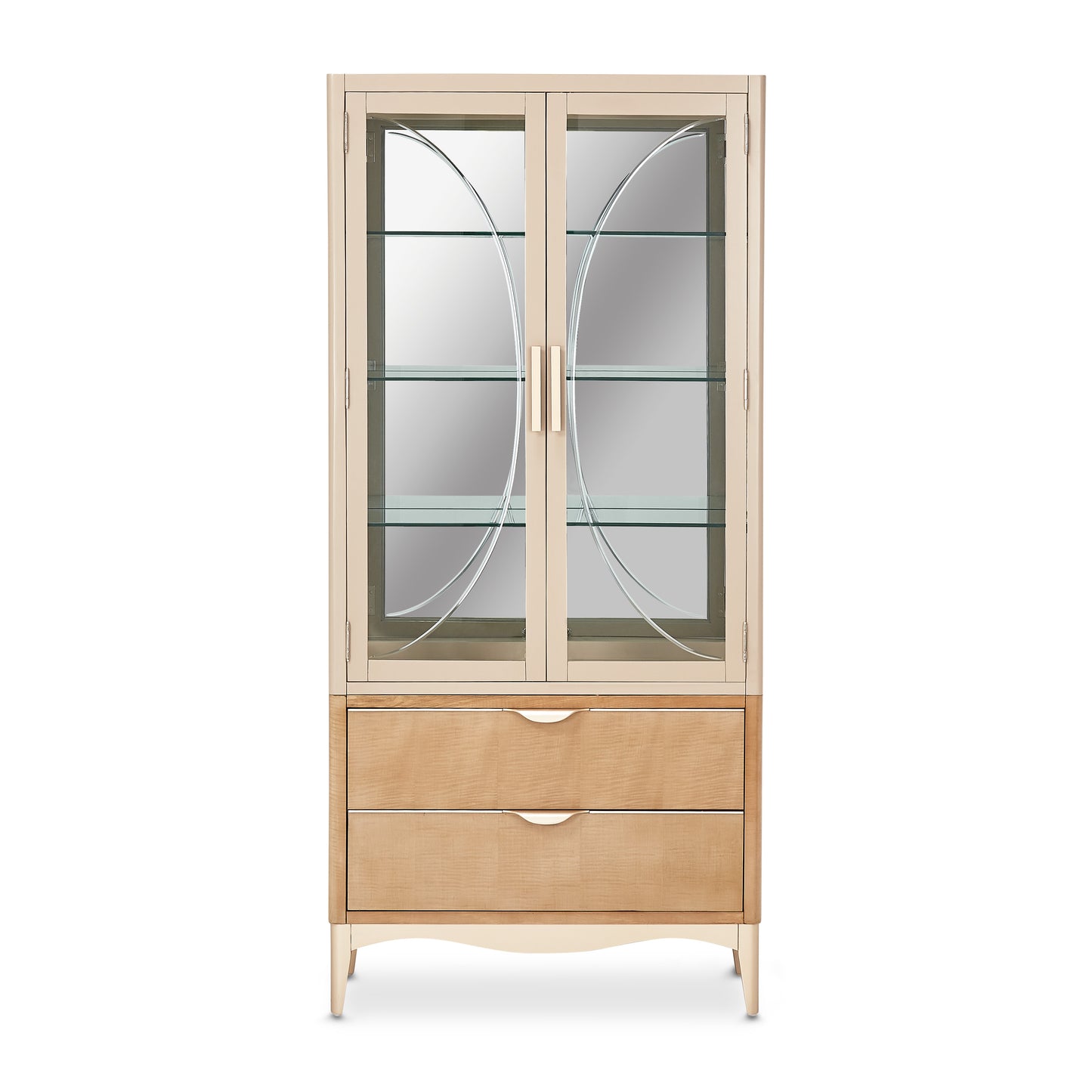 Malibu Crest Display Cabinet - Chardonnay