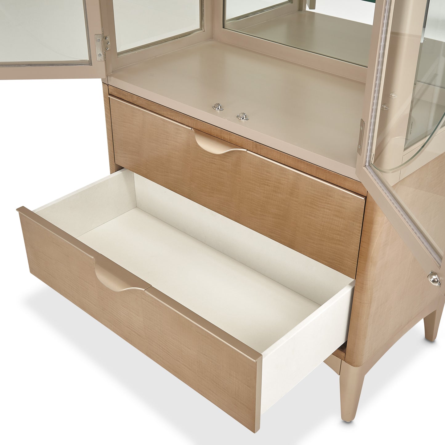 Malibu Crest Display Cabinet - Chardonnay